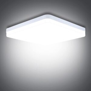SUNZOS LED Ceiling Light, 36W Daylight White 6500K, 3240LM Bright Indoor Ceiling Lights for Bedroom, Kitchen, Hallway, Outside Porch and More