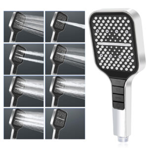SUNZOS Duschkopf Wassersparend, Wassersparender Duschkopf, Große Verdickte Duschkopf