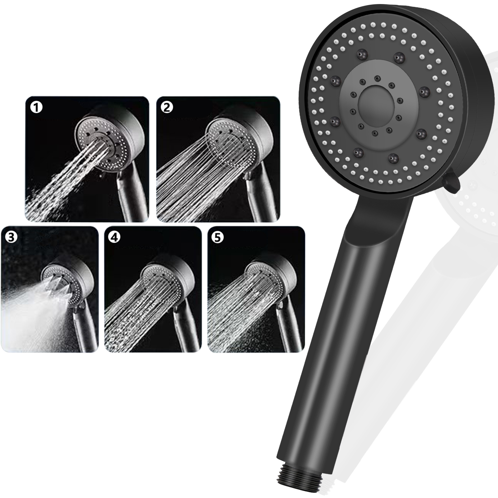 SUNZOS Duschkopf Wassersparend, Wassersparender Duschkopf, Große Verdickte Duschkopf - 图片 8