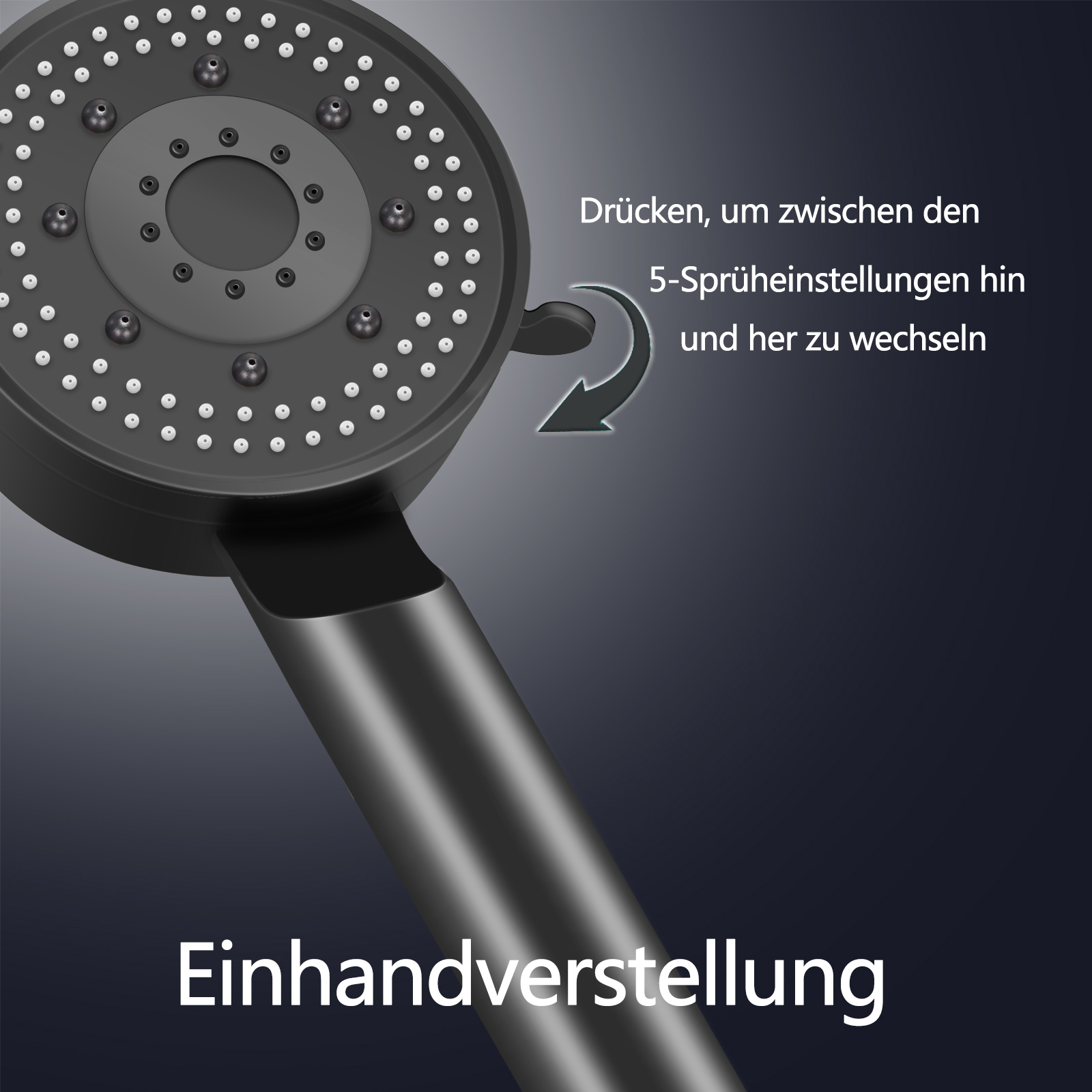 SUNZOS Duschkopf Wassersparend, Wassersparender Duschkopf, Große Verdickte Duschkopf - 图片 11